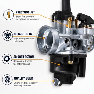 Conjunto de Motor PHVA17 19mm para Scooter MBK Tomos A55 50cc 80cc de <span class=keywords><strong>2</strong></span> Tiempos, Carburador Compatible Dellor de 19mm, Repuesto de <span class=keywords><strong>2</strong></span> Tiempos - Product Image 3