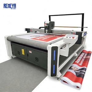 เครื่องตัดวัสดุโฆษณาแบบม้วนไวนิลสักหลาดแบบมีกาวในตัว REMEYA Jinan CNC ควบคุมด้วยคอมพิวเตอร์พร้อมมอเตอร์ - Product Image 1