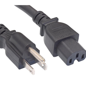 IEC60320 C15 Power Cord With Nema 5 15P <b>Plug</b> 125V 15A PVC Residential Use - Product Image 1