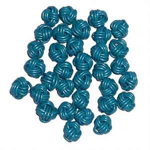 Cuentas de cuero metálico Patrón redondo genuino Cuentas sueltas para joyería Hecho a mano Precio de fábrica al por mayor Todos Los tamaños disponibles - Product Image 3