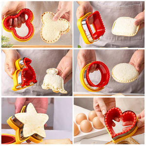 Molde Cuadrado de Acero Inoxidable para Galletas y Herramientas de Corte y Sellado de Sándwiches, Apto para Niños, Lavable en Lavavajillas y Congelador, 95g, 1 Unidad, Venta al por Mayor - Product Image 5