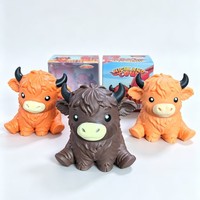 Coffret Cadeau de Jouets Squishy Géants Animaux Dinosaure Grenouille en TPR, Jouets Sensoriels Anti-stress, Vente en Gros, Cadeaux de Fête, Prix de Carnaval, Machine à Griffes, OEM