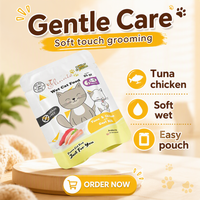 Nourriture humide pour chat sans céréales, de qualité supérieure, en sachet de 100 g, saveur de poulet véritable, riche en protéines, nutritive, pour toutes les étapes de vie, à consommer quotidiennement