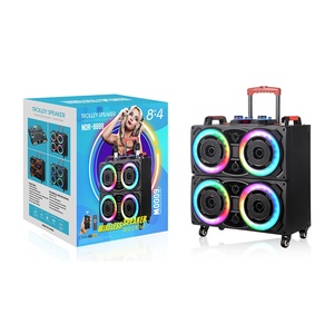Ningda Electronics NDR-8888 ad alta potenza 4*8 pollici per esterni RGB illuminazione Wireless microfono altoparlante palco a batteria <span class=keywords><strong>K</strong></span> - Product Image 5