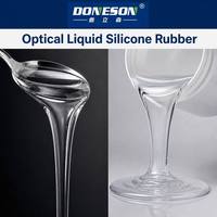 Caoutchouc de silicone liquide optique haute transparence anti-jaunissement pour lentilles optiques, guides de lumière, encapsulation LED, moulage par injection