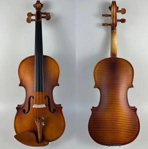 Viola de Madera Maciza Personalizada para Estudiantes, Pintada, con Arco de Madera de Brasil, Tapa de Abeto y Fondo/Lados de Arce, a Precio Económico - Product Image 3