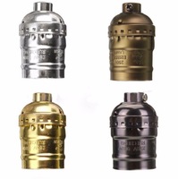 Support de lampe de haute qualité, support de lampe DIY E27/E26, support de lampe décoratif en aluminium