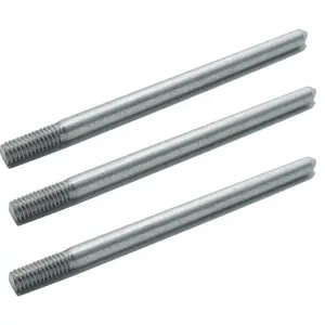 Stainless Steel Threaded Ground Rods 16mm / Hot Dip Galvanizing Zinc Coated Rod /Non Magnetic Ground Rod For Earthing System