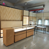 Vitrine de luxe en aluminium et verre pour téléphones portables, bijoux, cigarettes, montres, présentoir à bijoux avec éclairage LED