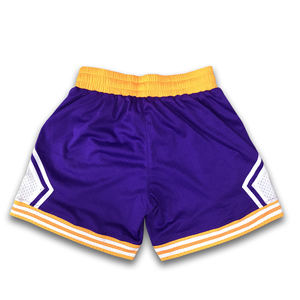 Short de basket-ball personnalisé OEM College Short de basket-ball à double maille et design vintage - Product Image 4