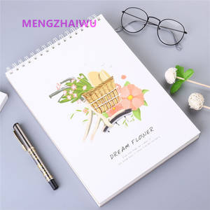 Grossiste coréen de fournitures de papeterie mignonnes, cahier de peinture en spirale vierge Simple Graffiti croquis A4 carnet de croquis pour <span class=keywords><strong>dessin</strong></span> - Product Image 2