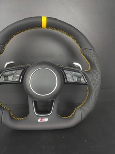 <span class=keywords><strong>Volant</strong></span> sport en cuir personnalisé <span class=keywords><strong>S</strong></span> <span class=keywords><strong>Line</strong></span> à fond plat pour <span class=keywords><strong>Audi</strong></span> A3/A4/A5/A6/Q3/Q5/A8/R8/A7 RS <span class=keywords><strong>S</strong></span> Series avec palettes de changement de vitesse - Product Image 6