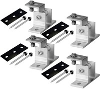 Support en aluminium pour panneaux solaires photovoltaïques, système d'installation réglable à pieds groupés en aluminium