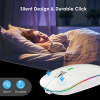 Souris vibrante d'ordinateur sans fil Bt 2.4Ghz avec jiggler intégré pour rester actif indétectable