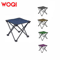 Tabouret de camping portable WOQI, sacs de transport, siège de voyage pliable pour l'extérieur, tabouret pliant portable pour le camping et les activités de plein air
