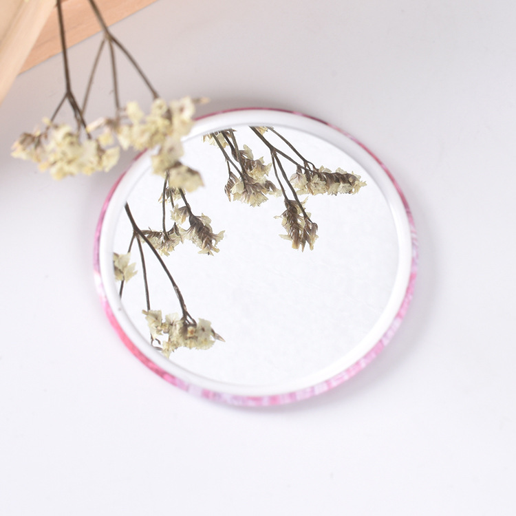 Новинка 2021, ручное зеркало с логотипом, индивидуальные карманные маленькие зеркала для макияжа