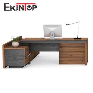 Ekintop Moderne Directietafel Goedkoop I-vormig Houten CEO Baas Luxe Kantoormeubilair <span class=keywords><strong>L</strong></span>-vormig Directiebureau - Product Image 6