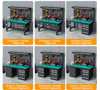 Banc de travail ESD, poste de travail pour monteurs, table d'opération pour contrôle qualité en atelier de maintenance, banc de travail pour ligne d'assemblage avec éclairage