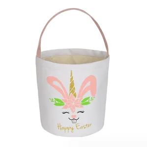 2024 Ostern Jute Kaninchen Geschenktüte dunkelblau Easter Bunny Korb für Ei Großhandel Sedex