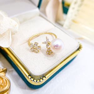 S925 Silver <b>Ring</b> Accessory DIY 10-12mm Beads with 10501 Gun Black Holder Empty <b>Crystal</b> <b>Rings</b> Jewelry for Personalized Design - Product Image 4