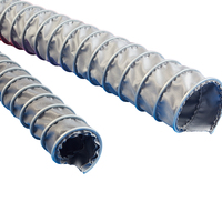 Conduite d'air flexible isolée haute température et ignifuge de 10 m pour systèmes CVC extérieurs, hôpitaux, écoles, sous-sols – Conception chinoise