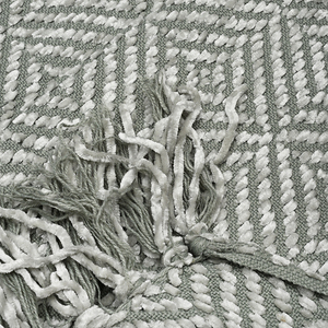 <span class=keywords><strong>Coperta</strong></span> in Ciniglia Intrecciata Grigio-<span class=keywords><strong>Verde</strong></span> Stile Nordico - Product Image 3