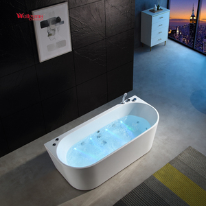 <span class=keywords><strong>Baignoire</strong></span> à remous jets de massage moderne 1 personne <span class=keywords><strong>Baignoire</strong></span> balnéo blanche rectangulaire - Product Image 6