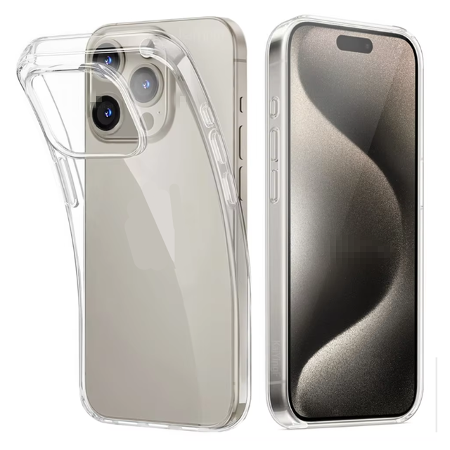 Low Price Smart Phone Case for iPhone 15 Pro Max Transparent Factory OEM Back Cover for iPhone 17 Pro Max Mobile Accessories