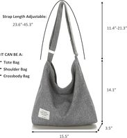 Tas Selempang Kanvas Pasokan Langsung Pabrik dengan Tali Adjustable, Tahan Lama, Cocok untuk Sekolah & Buku, Tersedia Untuk Dijual