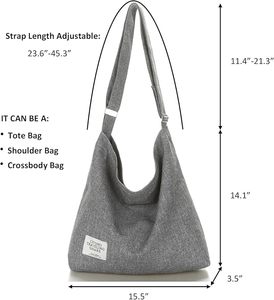Bolso Bandolera de Lona con Correa Ajustable, Resistente, para Libros Escolares, Disponible para la Venta, Directo de Fábrica - Product Image 5