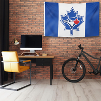 Drapeau de baseball des Blue Jays de Toronto en gros, bannière double face en polyester pour supporters de l'équipe sportive, pour les fans, le stade, la maison et l'extérieur