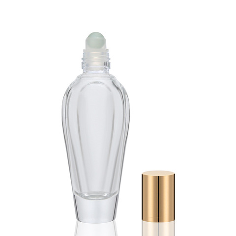 Hot Sale 15ml Portable Refillable Glass Perfume Roller Ball Bottle Essential Oil Roller Ball Bottle Cosmetic Sub-Bottling