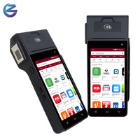 Terminal de Punto de Venta con Sistema POS Z90 Android 7.1, Compatible con Aplicaciones de Demostración y SDK, Lector de Tarjetas Móvil Portátil con Lector Magnético/Chip/NFC