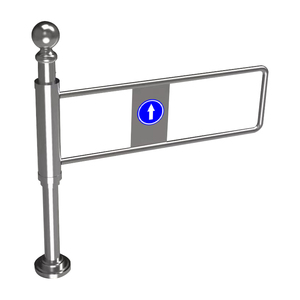 Rào cản xoay bằng tay một chiều dễ dàng lắp đặt cửa quay bằng thép không gỉ chải mà không cần điện - Product Image 2