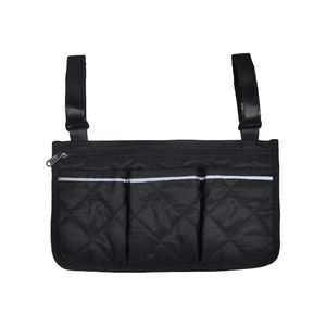 Sac de rangement latéral pour fauteuil roulant ou poussette avec bande réfléchissante, sac de rangement suspendu pour fauteuil roulant, sac cube - Product Image 5