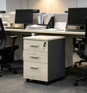 ארונות אחסון ניידים ידידותיים לסביבה של LIWEI, ארון תיוק עם 3 מגירות למשרד - Product Image 4