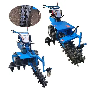 Equipped mini pto soil agriculture trencher with diesel 7.5HP engine