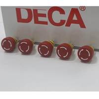 Bouton d'arrêt d'urgence DECA rouge/jaune, bouton-poussoir 16 mm, modèle E1E19, pour utilisation BYD