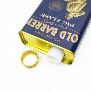 Boîte rectangulaire en fer blanc avec doublure intérieure en PEHD de qualité alimentaire pour vin, spiritueux et whisky - Product Image 6