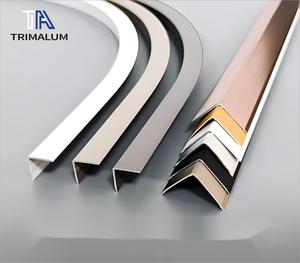 Protector de esquina de Metal en forma de L con borde igual de aluminio <span class=keywords><strong>Flexible</strong></span> para azulejos y pisos de madera Moldura de borde decorativo <span class=keywords><strong>flexible</strong></span> - Product Image 1