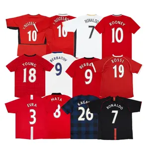 Custom Thailand Quality 1963-2022 Man Design Classic Vintage Football Jerseys United Retro Soccer Jersey