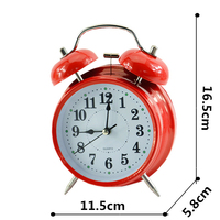 Mini horloge ronde à cadran de dessin animé promotionnel avec réveil en métal à quartz pour enfants décor à la maison pour salon