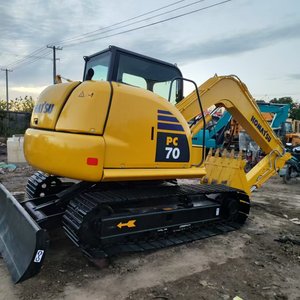High Quality Second Hand 7 Ton Used Komatsu PC70 <b>Small</b> Hydraulic Excavator Cummins Engine Motor Quick Coupler Breaker - Product Image 2