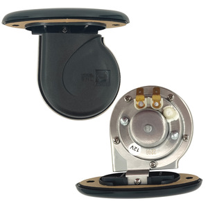 Avertisseur sonore électrique 12V en acier inoxydable pour bateau avec couvercle ABS, klaxon d'alarme marine - Product Image 1
