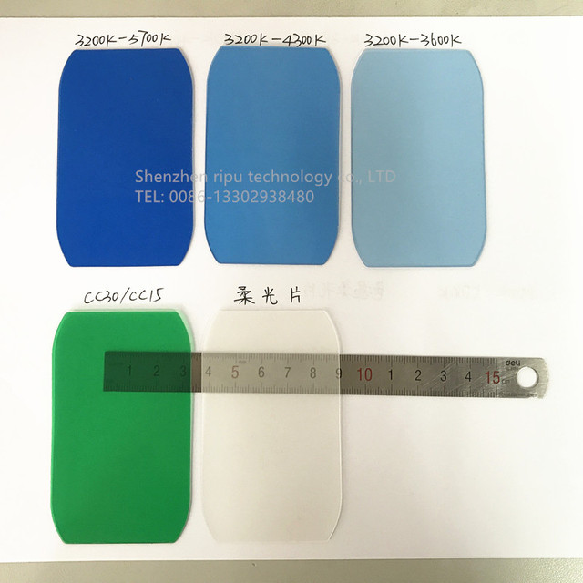 Mobile Phone Photographic Flash Color Set 9 Color Filters Transparent Color Correction Lighting Gel Filters