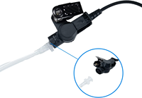 Tabung Akustik Walkie Talkie dan Headset Pengawasan Mic&PTT untuk Radio Motorola XTS5000 XTS3000 XTS2500 HT1000 HT2000 MT1500