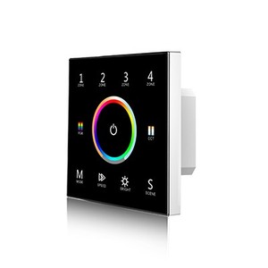 Skydance T15 4 Zones Rf2.4G Dmx512 Thạc Sĩ Tường Glass Cảm Ứng Bảng Điều Chỉnh RGB + CCT Phổ Điều Khiển Từ Xa 100-240V AC Đầu Vào - Product Image 5