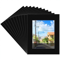 S&L Modern Black Lot de 15 passe-partouts pour cadres d'affiches 20x16 pouces, pochettes de passe-partout pour photos 11x14 pouces, affichage photo rectangulaire