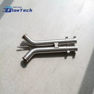 ท่อไอเสีย FlowTech T304 สแตนเลสสตีลประสิทธิภาพสูงสำหรับ Porsche Panamera 971 4S 2.9T V6 Twin Turbo แบบติดตั้งโดยตรง - Product Image 6
