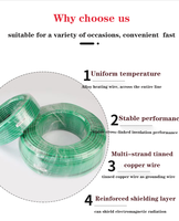 Câble de dégivrage flexible pour toit et gouttière Câble de chauffage au sol Câble de protection contre le gel pour hôtels et appartements